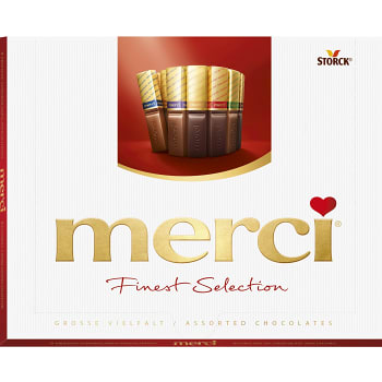 Chokladask Finest selection Röd 250g Merci