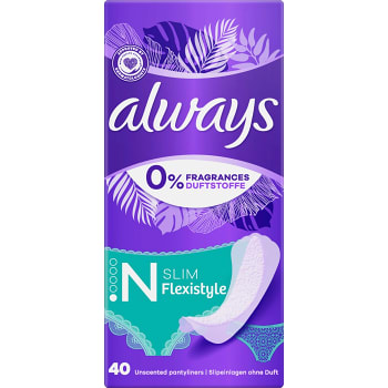 Discreet dailies Flexistyle Trosskydd 40-p Always