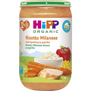 Risotto milanese & kyckling Från 12m Ekologisk 250g Hipp