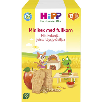 Kex med fullkorn & äpple Från 12m Ekologisk 150g Hipp