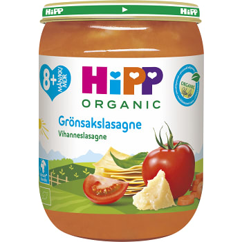 Grönsakslasagne Från 8m Ekologisk 190g Hipp