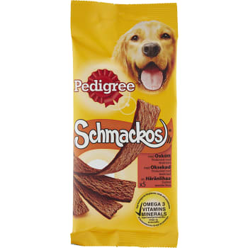 Schmackos med Oxkött 5-p 43g Pedigree