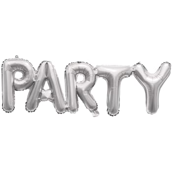 Folieballong Party Silver