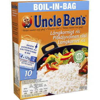 Boil in bag Långkornigt Ris 500g Uncle Bens