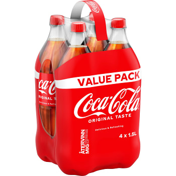 Läsk Coca-Cola 1,5l 4-p