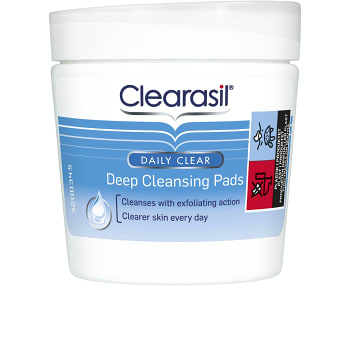 Bomullspads Deep cleansing 65-p Clearasil