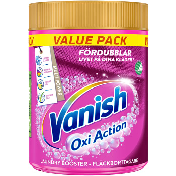 Fläckborttagning Pulver Color 940g Miljömärkt Vanish
