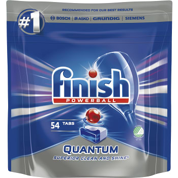 Maskindisktabletter Quantum 54-p Miljömärkt Finish