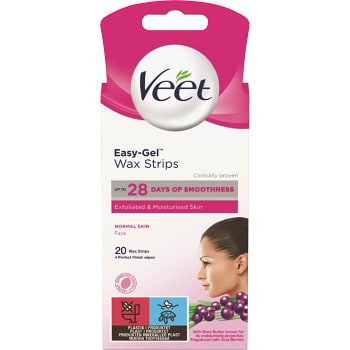 Wax Strip Ansikte Normal hud 20-p Veet