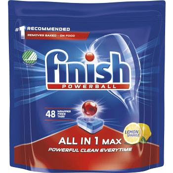 Maskindisktablett All in1 Max Citron 48-p Miljömärkt Finish
