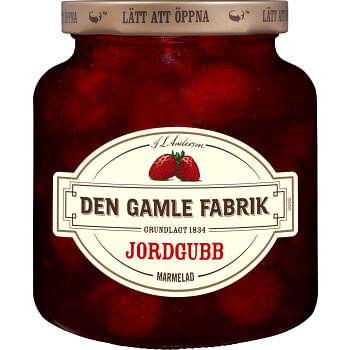 Jordgubbsmarmelad 380g De Gamle Fabrik