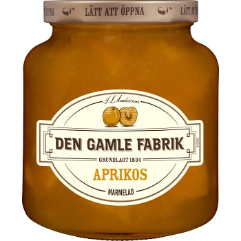 Aprikosmarmelad 380g Den Gamle Fabrik