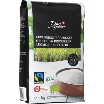 Rörsocker 1kg KRAV Dansukker