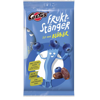 Fruktstänger Blåbär 20g 5-p Castus