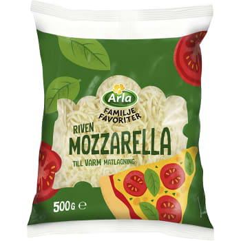 Mozzarella 21% Riven 500g Arla