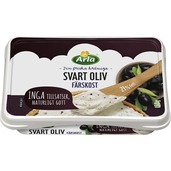 Färskost Svart oliv 150g Arla