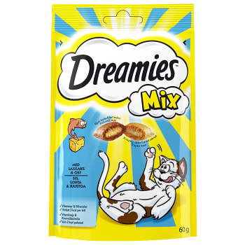 Mix Lax & ost Kattgodis 60g Dreamies