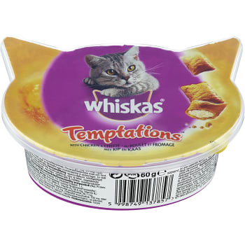 Kattmat Temptation Kyckling & ost 60g Whiskas