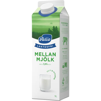 Mellanmjölkdryck Laktosfri 1l Valio Eila