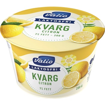 Kvarg Citron Laktosfri 200g Valio Eila