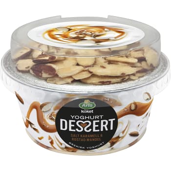 Yoghurtdessert Salt karamell & Rostad mandel 135g Arla