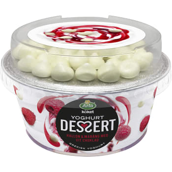 Yoghurtdessert Hallon & Maräng med vit choklad 135g Arla