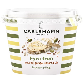 Pålägg Bredbart Fyra frön Mjölkfri 180g Carlshamn Mejeri