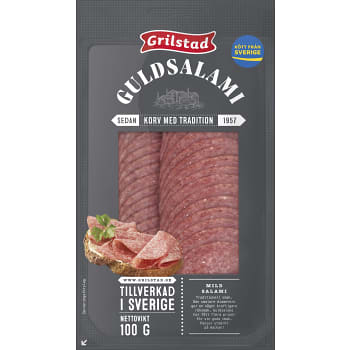 Gullsalami Skivad 100g Grilstad