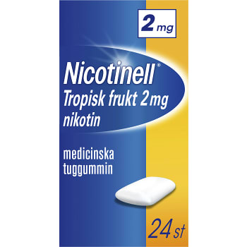 Nicotinell Tropisk frukt Medicinskt tuggummi 2mg 24-p
