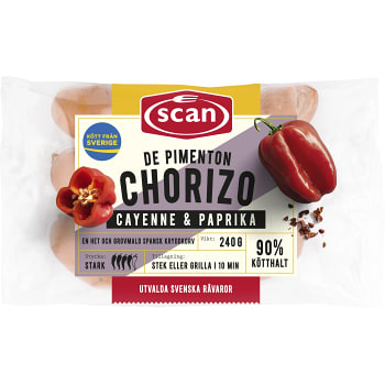 Chorizo de pimenton 240g Scan