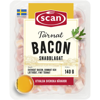 Bacon Tärnad 140g Scan