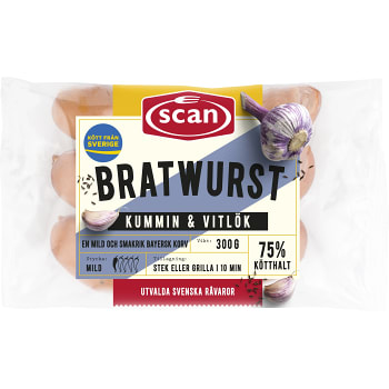 Bratwurst 300g Scan