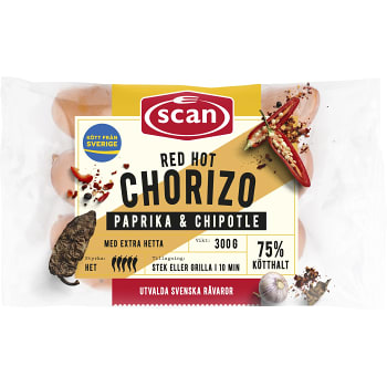 Choritzo Red hot 300g Scan