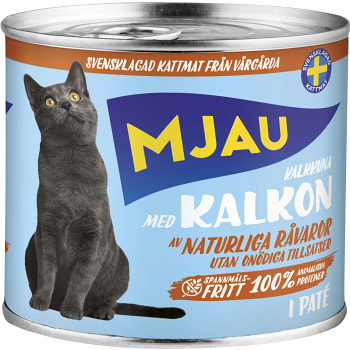 Kattmat Kalkon 635g Mjau