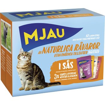 Kattmat Multibox Köttsmaker i sås 1.02kg Mjau