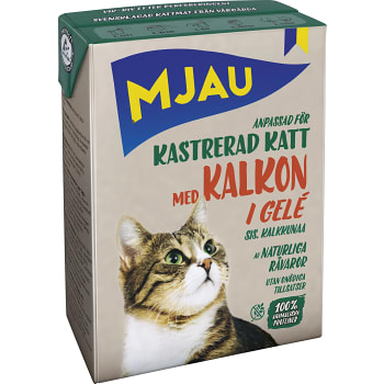 Kattmat Kalkon 380gr Mjau