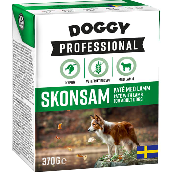 Hundmat Paté Lamm 370g Doggy