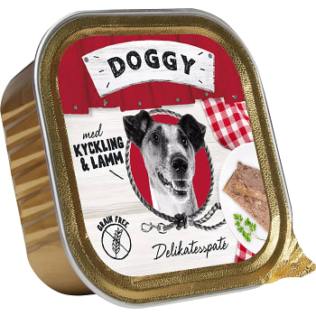 Hundmat Delikatesspaté med Kyckling & lamm 150g Doggy feelgood