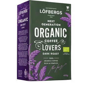 EKO Mörkrost Bryggkaffe 450g KRAV Löfbergs