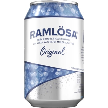 Vatten Kolsyrad Original 33cl Burk Ramlösa