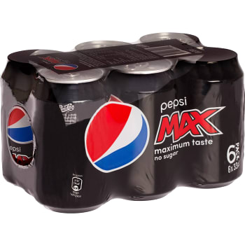 Pepsi Max 33cl 6-p