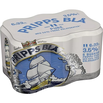 Öl Pure 3,5% 33cl 6-p Pripps Blå