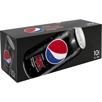 Läsk Pepsi Max Burk 33cl 10-p Pepsi