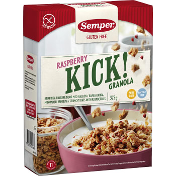 Kick Raspberry Glutenfri 375g Semper
