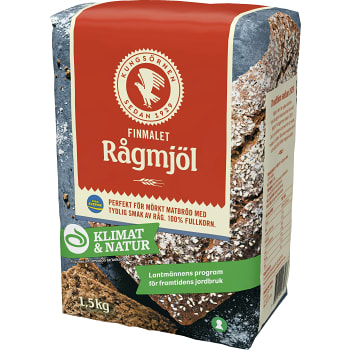 Rågmjöl Finmalt 1,5kg Kungsörnen
