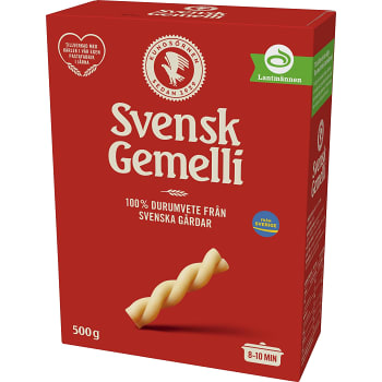 Pasta Svensk Gemelli 500g Kungsörnen | Handla online från din lokala  ICA-butik