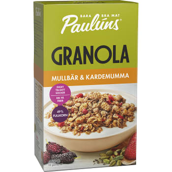 Granola Mullbär & kardemumma 450g Paulúns
