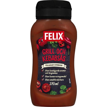 Grill & Kebabsås 370ml Felix