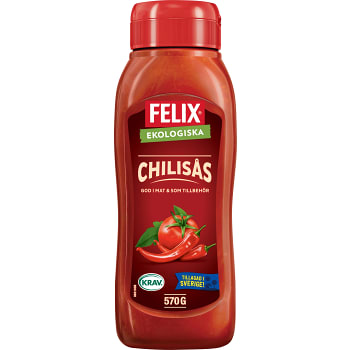 Chilisås 570g KRAV Felix