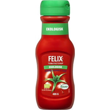 Ketchup Mindre socker & salt 485g KRAV Felix